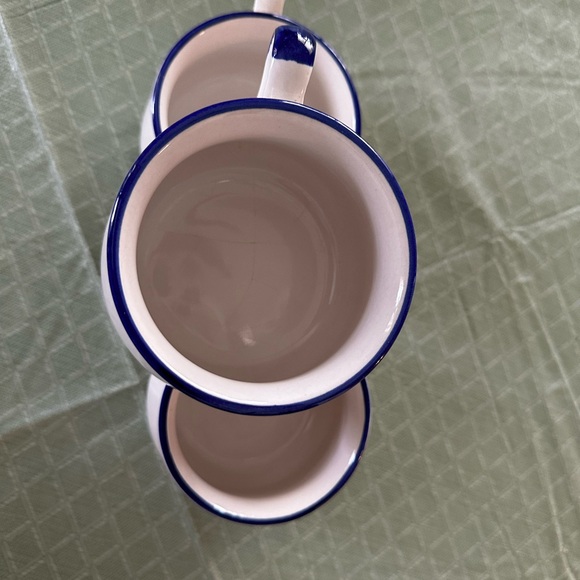 Vintage Soup & Cracker Bowl Mugs Coffee Tea Set Of 3 - Picture 8 of 8